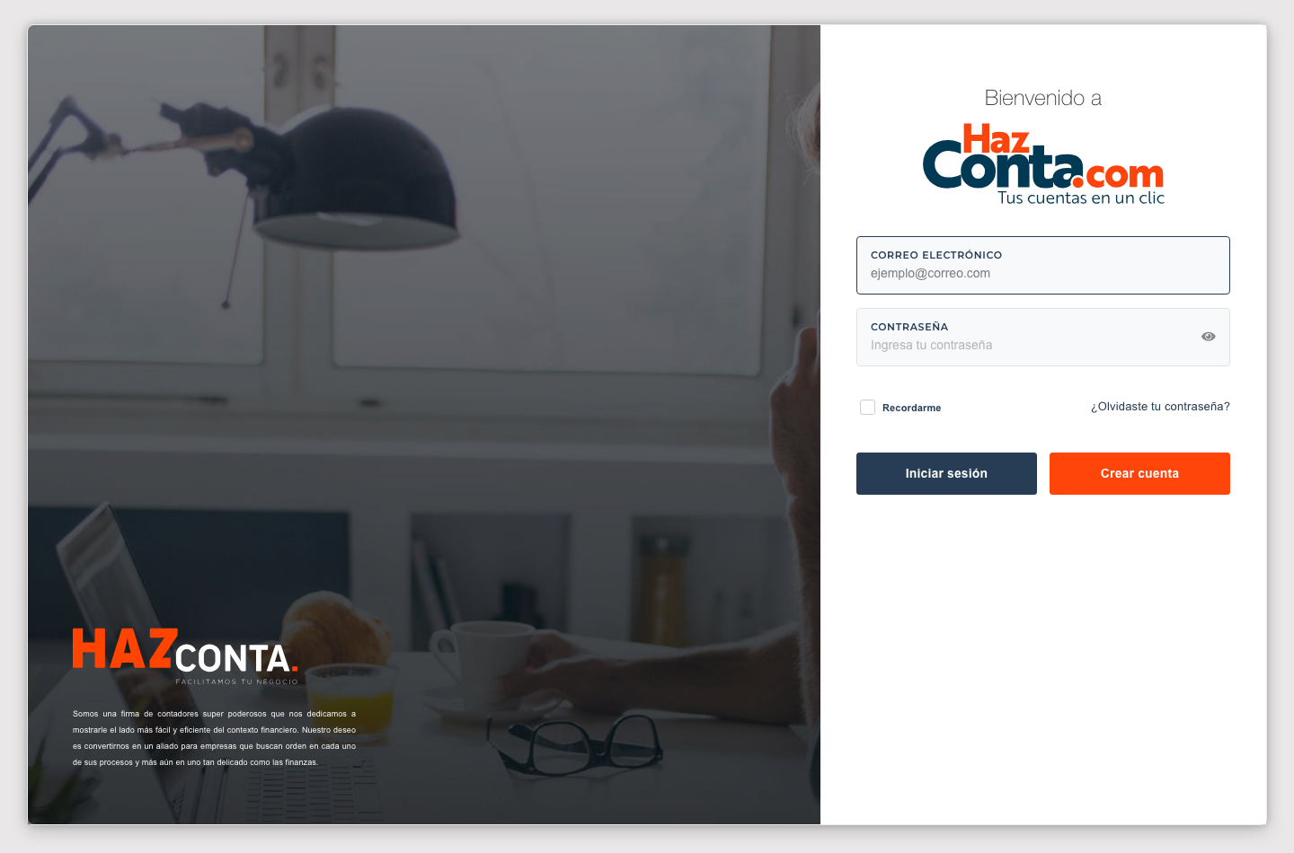 Pantalla de Login