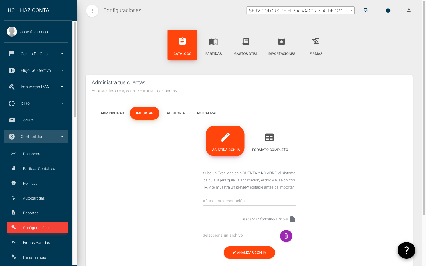 Configuración de autopartidas