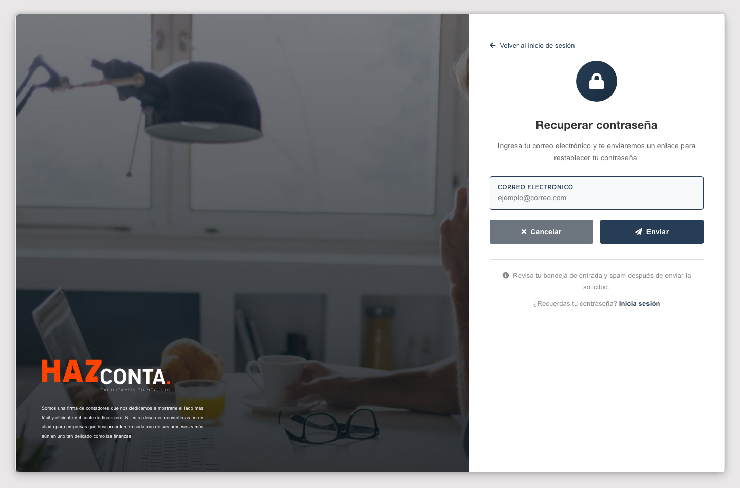 Recuperar contrasena