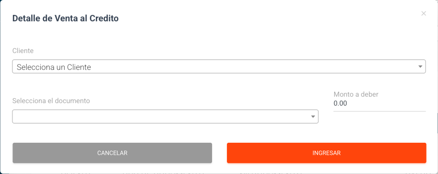 Modal Detalle de Venta al Crédito
